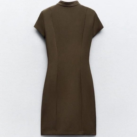 ZARA POCKET MINI DRESS - Picture 3 of 5